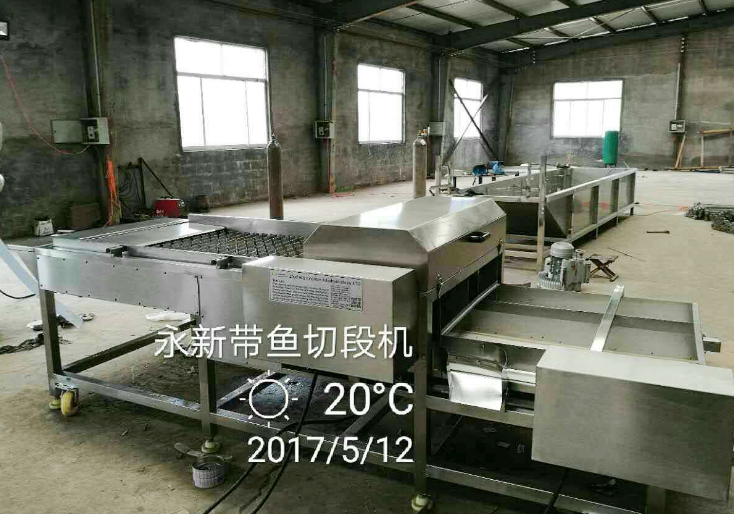 全自動(dòng)帶魚(yú)切段機(jī)Automatic hairtail cutting machine